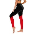 thumbnail image 2 of Elainilye Fashion Womens Leggings Stretch Tummy Control Yoga Leggings Fitness Running Gym Pants Yoga Full Length Pants,Red, 2 of 5