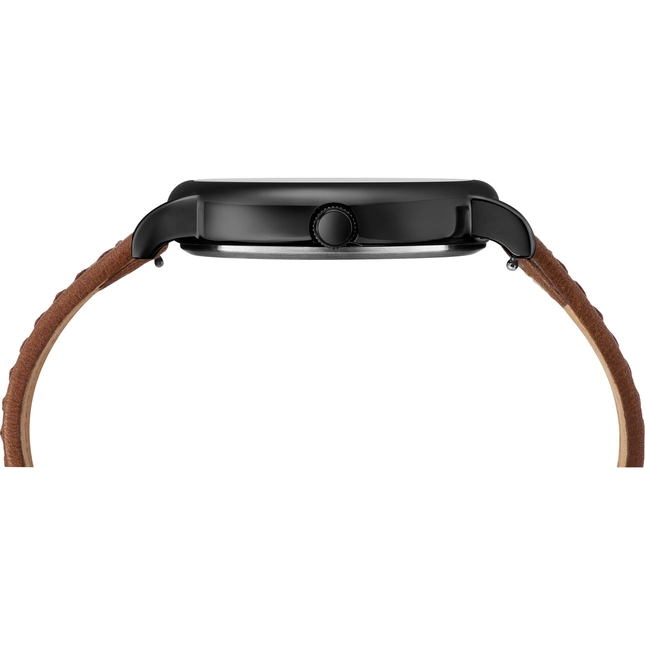 Timex Men's Weekender 40 Brown/Black Watch, Two-Piece Leather Strap