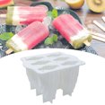 thumbnail image 3 of Reheyre Clear Texture Ice Pop Mold with Lid Silicone DIY Craft 6 Grids Ice Lolly Mold for Home, 3 of 8