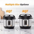 thumbnail image 4 of Haysky 16-in-1 6QT Electric Pressure Cooker Multi Cooker Rice Steamer Sauté Soup Yogurt Maker, Ceramic Pot, Silver, 4 of 8