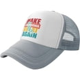 thumbnail image 1 of Make California Great Again Funny T-Shirt for Unisex Baseball Cap, Breathable Mesh Adjustable Cap Black, 1 of 8