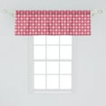 thumbnail image 2 of Ambesonne Ethnic Window Valance, Diamonds Lines Geometric, 54" X 18", Pink Earth Yellow, 2 of 3