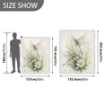 thumbnail image 4 of 50x60 inch Crystal Fleece & Arctic Fleece Blanket Soft Bed Throws for Home or Camping Dragonflies with White Daisies, 4 of 7