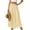 c01Yellow, variant on Hduncf Womens Casual Pleated Maxi Skirts Flowy Elastic High Waisted A-Line Long Skirts with Pockets Beach Vacation Blue S