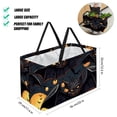 thumbnail image 2 of Bats Large Capacity Reusable Foldable Oxford Cloth Easter Basket Beach Bag Picnic Basket Storage Bins, 2 of 7