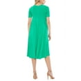 thumbnail image 3 of Women's A-Line Short Sleeve Loose Fit Jersey Knit Solid Midi Maternity Dress S-3XL, 3 of 3