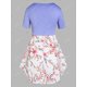 thumbnail image 2 of Tallas de talla grande con llave de cordón Faux Twinset camiseta Rosegal  Camisetas tallas grandes, 2 of 5