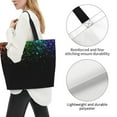 thumbnail image 3 of Fotbe Night Rainbow Sparkles Bolsa Tote Estética de Lona con Estampado para Mujer - Bolsa Reutilizable de Hombro Casual para Vacaciones, Compras, Trabajo y Gimnasio, 3 of 8