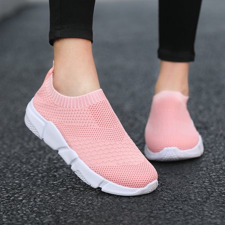 

Women Shoes Knitting Sock Sneakers Women Lightweight Casual Slip On Flat Laides Shoes Woman Plus Size Loafers Walking Famela