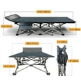 thumbnail image 6 of Lilypelle Folding Camping Cot with Thick Mattress, Double Layer Oxford Strong Heavy Duty Sleeping Cots with Carry Bag, Portable Travel Camp Cots for Home/Office Nap and Beach Vacation, 6 of 9