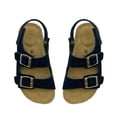 thumbnail image 4 of Toddler Sandals Girls Boys Cork Footbed Sandals Kids Adjustable Buckle Slippers Slip-On Open Toe Indoor Casual Flat Shoes Outdoor, 4 of 6