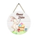 thumbnail image 5 of Cartel Colgante de Pascua Decoración de Patrón de Conejo de Madera con Cuerda de Yute Rústica en La Parte Posterior para Puerta Delantera Primavera Di Estilo B SM SunniMix Letrero colgante, 5 of 8