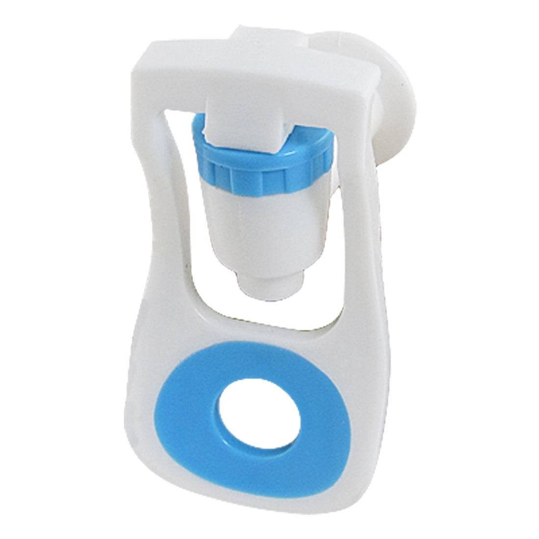 Unique Bargains Blue White Plastic Push Type Tap Faucet for Water