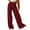 Wine, variant on HAiming Corduroy Pants for Women High Waisted Straight Leg Pants Trendy Casual Loose Lounge Trousers with Pockets