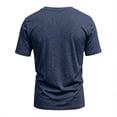 thumbnail image 4 of LTTVQM Men's T Shirts 2026 Short Sleeve Classic V Neck T-Shirt Casual Summer Spring Basic Tee Shirt Dark Blue L, 4 of 5