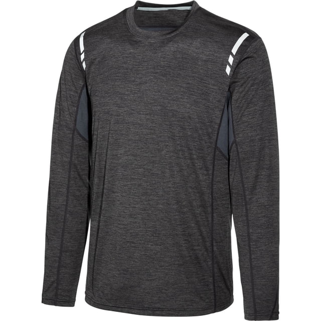 Camiseta básica de rendimiento de malla de contraste para hombre de Ideology, gris, XL