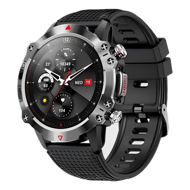 Sophia Smartwatch para hombre, reloj resistente al agua, robusto, Bluetooth Talk (responder/marcar), reloj deportivo para exteriores, monitorización de oxígeno en sangre/ritmo cardíaco/sueño