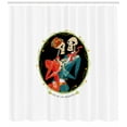 thumbnail image 3 of Ambesonne Day of the Dead Shower Curtain, Skeletons in Love, 69"Wx75"L, Multicolor, 3 of 3