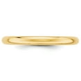 thumbnail image 2 of 14KY 2.5mm Half Round Band Size 7 in 14k Yellow Gold, 2 of 3