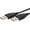Black, variant on USB 2.0 Cable A Male to A Male, High-Speed Cord, 3FT USB Data Transfer & Charging Lead, Compatible with PC, Laptop, Printer, Keyboard, Mouse, Console, HDTV, Camera, Hub - Black