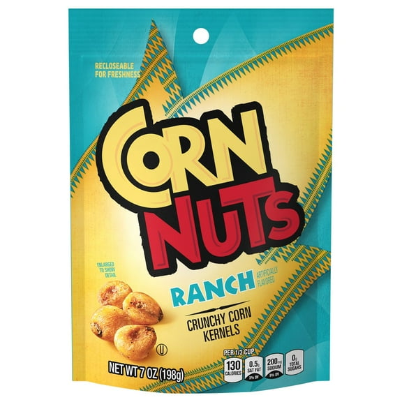 Pack of 4 Corn Nuts Crunchy Corn Kernels - Ranch - 7 oz - Package may vary