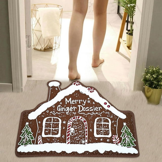 Christmas Holiday Indoor Decorative Area Rug Soft Cozy Floor Mat For Festive Home