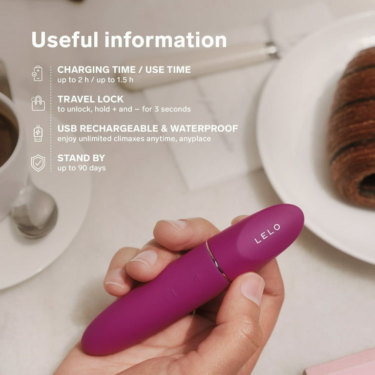 lelo vibrator not charging LELO Mia 3 Bullet Vibrator Mini Travel Size Clitoral Stimulator 8 Settings  Women Purple