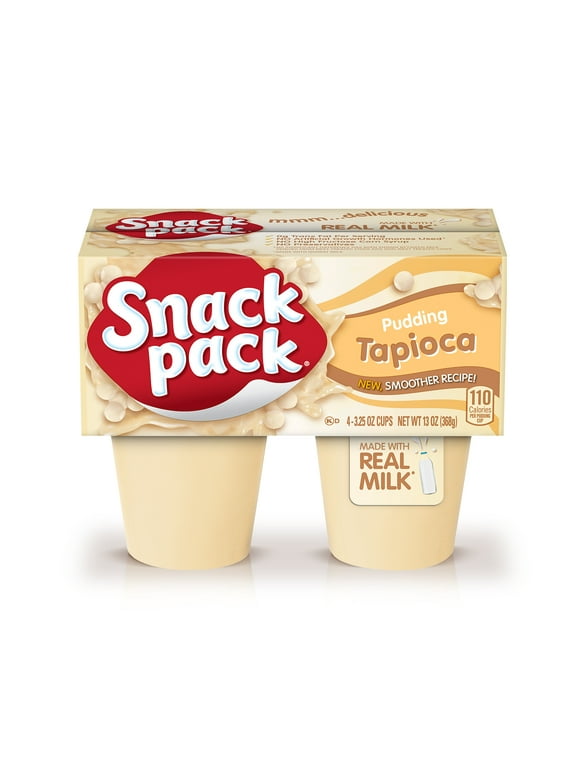 Snack Pack Tapioca Pudding, 3.25 oz, 4 count