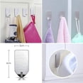 thumbnail image 4 of Ganchos de acero inoxidable autoadhesivos, ganchos para toallas, percheros, ganchos de pared, ganchos adhesivos, de acero inoxidable, autoadhesivos, sin taladrar, impermeables, para techo, baño,, 4 of 8