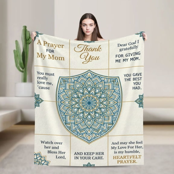 Mom Blanket- Mom Gifts from Daughter, Son - Mother Birthday Gifts - Moms Birthday Gift Ideas - Birthday Presents for Moms 50x40