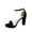 Black, variant on Josina-66 Women's Open Toe Ankle Strap Buckle Platform Chunky High Heels Sandals Shoes ( Nude, 6)