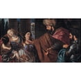 thumbnail image 2 of Giuseppe Bonati 24x15 Black Ornate Framed Double Matted Museum Art Print Titled: Esther Before Ahasuerus (Between 1650 and 1675), 2 of 5