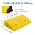 thumbnail image 4 of 2Pack Curb Ramp with one Large Hose Hook, Portable Lightweight Heavy Duty Plastic Driveway Curb Ramps for Low Cars,Motorcycle Ramp,Curb Ramps (4.33 inch High), 4 of 4