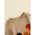 thumbnail image 6 of Suealasg Baby Boy Girls Farm Clothes Western Country Rooster Print Romper 3 6 9 12 Months Newborn Long Sleeves Round Neck Full Length Jumpsuit, 6 of 7