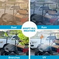 thumbnail image 4 of Kojem Clear Windshield for 1994-2014 EZGO TXT ＆ Medalist Folding Golf Cart Clear Fold Down Windscreen 1995-2013, 4 of 17