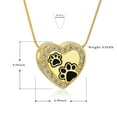 thumbnail image 2 of Personalized Pet Urn Necklace for Dog / Cat Ashes Cremation Jewelry Heart Memorial Ashes Pendant Keepsake Funeral Jewelry, 2 of 8