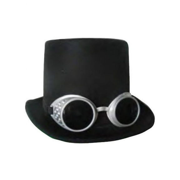 Deluxe Steampunk Top Hat With Goggles