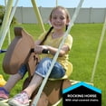 Sportspower Outdoor Super 8 Fun Metal Swing Set with 6ft Heavy Duty