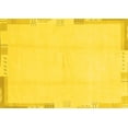 thumbnail image 1 of Ahgly Company Machine Washable Indoor Rectangle Solid Yellow Modern Area Rugs, 6' x 9', 1 of 4