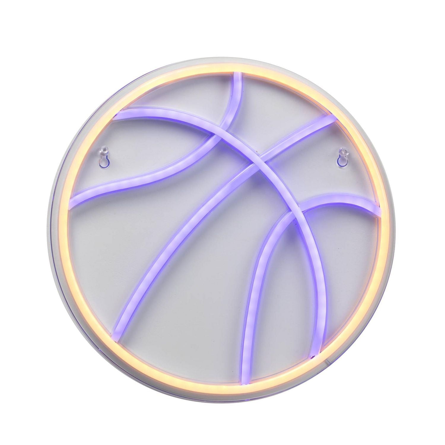 Merkury Innovations 12.6" Basketball LED Neon Wall Sign, Basketball LED Neon Wall Sign