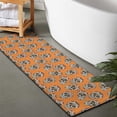 thumbnail image 2 of Orange Skull Pattern Bathroom Rugs Mat,Non Slip Microfiber Bathroom Rug,Rubber Backing,Soft Bathroom Mats for Bathroom Floor,Tub and Shower,47x17in(120x43cm), 2 of 5