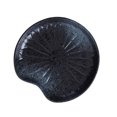 thumbnail image 3 of Ceramic Tableware Food Serving Plate Fish Salad Dishes Lotus Leaf Pattern Snack Tray Plate for Restaurant (5 Inches Black), 3 of 8