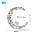 thumbnail image 2 of Uxcell Moon Safety Decorative Pin, 2Pcs Anti Exposure, Silver, 2 of 6