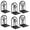 6Pcs/1Set, variant on Keyohome Metal Bookends,4Pcs Tree of Life Book Ends,Non Skid Book Holders,Shelf Decor for Home School Office