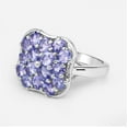thumbnail image 3 of Mooneye 2.72 Ctw Tanzanite Gemstone 925 Sterling Silver Women Cocktail Mother's Day Gift Ring, 3 of 3