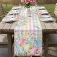 thumbnail image 4 of Colorful Easter Table Runner 72 Inches, Easter Eggs Botanical Spring Floral Bed Runner Dresser Scarves Tabletop for Indoor Outdoor Parties/Ceremony/Banquet, 14" x 72", 4 of 8