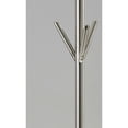 thumbnail image 3 of 12" X 68" Brushed Steel Brushed steel pyramid Coat Rack, 3 of 3