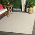 thumbnail image 2 of SAFAVIEH Terrace Eadaoin Geometric Indoor/Outdoor Area Rug, Beige/Ivory, 6'7" x 6'7" Square, 2 of 11