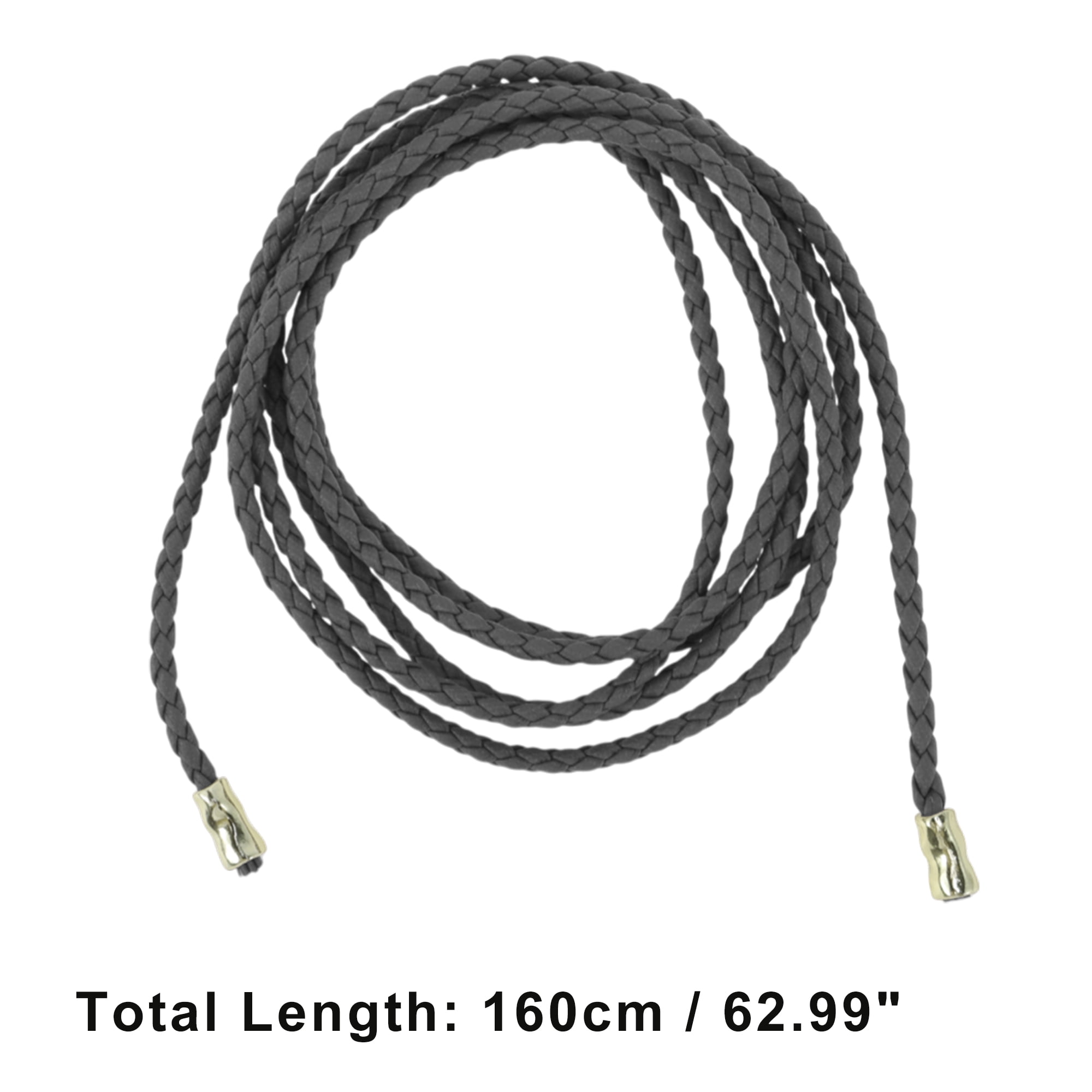 Unique Bargains Weaving Adjustable Waist Belt for Fashionable Gray
