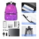 thumbnail image 4 of Easygdp Pink Purple Glitter Mochila Casual para Portátil, Mochila para Escuela, Viajes, Negocios, 4 of 5